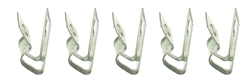 1968 - 1972 Chevelle Fuel Line Clips (3/8 and 1/4), 5 Piece Set