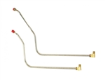 1966 Chevelle Fuel Line Pump To Carburetor Line, 396 w/ Quadrajet, Choose Original Material or Stainless Steel