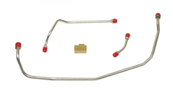 1970 Chevelle Fuel Line Pump To Carburetor Line, 454 LS-6 with Long Pump, Choose Original Material or Stainless Steel