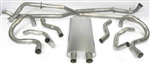 1968 - 1969 Nova Factory Style 2-1/4" Transverse Big Block Exhaust System, Without Resonators