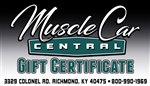 Muscle Car Central Gift Certificate / Gift Card