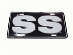 License Plate, SS Black and White