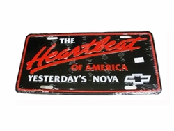 The Heartbeat of America Yesterdays Nova License Plate