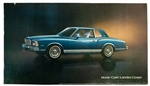 1978 Monte Carlo Landau Coupe Dealership Showroom Sign Poster Print, GM Original