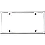 Billet Specialties Slimline License Plate Frame, Polished Aluminum or Satin Black Finish