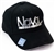 Black Baseball Hat Cap with Liquid Metal Chrome Nova by Chevrolet