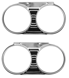 1967 Chevelle Headlamp Bezels, Pair