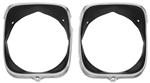 1969 Chevelle Headlight Bezels, Inner & Outer, RH