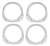 1970 Chevelle Headlight Bezels, Set