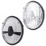 Chevelle Nova Custom Headlight Assembly High Power LED, 7" SOLD EACH, Choose Black or Chrome Headlamp Housings