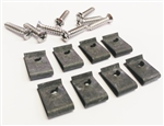 1968 - 1969 Chevelle Headlamp Bezel Screws and Clips for All 4 Bezels, 16 Piece Set