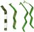 1967 Chevelle Heater Control Lever Rebuild Kit, with Air Conditioning