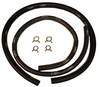 1964 - 1968 Chevelle Heater hoses (55" long, 5/8"and 3/4" diameter, stamped with GM logo) , Pair