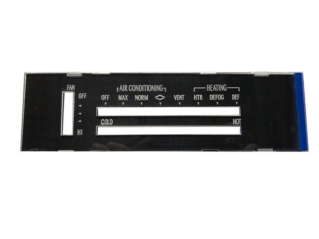 Image of 1971 - 1972 Chevelle Heater Control Lens With Air Conditioning