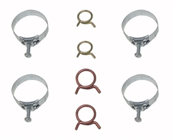 1964 - 1968 Chevelle Heater Hose and Radiator Hose Clamps Set, 8 Pieces | Chevelle Central