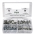 Chevelle and Nova PAL Speed Nut Emblem Fasteners Thread Cutting 125 Piece Assortment Set