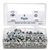 Chevelle and Nova PAL Speed Nut Emblem Fasteners Thread Cutting 240 Piece Assortment Set