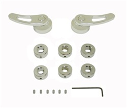1966-1972 Door Handles, Interior, Chrome Aluminum, Custom, 3 Inches, Pair