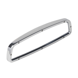 Polished Custom Billet Aluminum Rear View Mirror With Convex Glass, Without Windshield Mounting Bracket