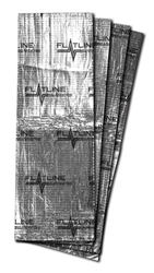 Flatline Barriers Universal Heat Insulation and Sound Dampening Kit, (4) 36" X 12" Sheets