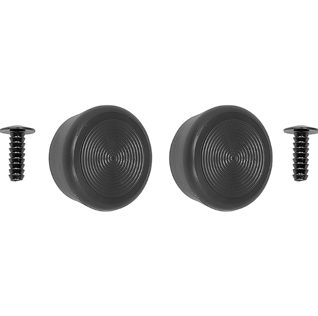 Image of the new Chevelle and Nova Replacement BLACK Window Crank Knobs, Pair