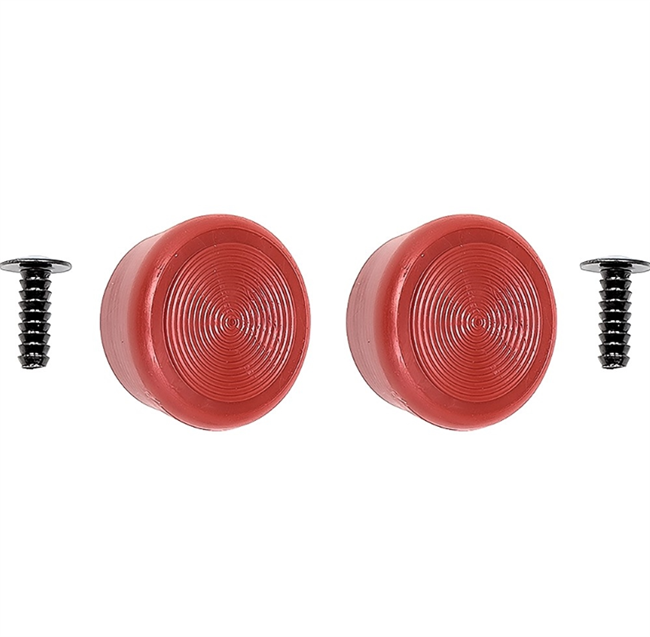 Image of the new Chevelle and Nova Replacement RED Window Crank Knobs, Pair