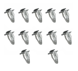 Door Panel Mounting Clips Set, Metal L-Style, 12 Piece Kit