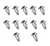 1966 - 1974 Nova Door Panel Clips Set, L-Style, Metal, 12 Pieces