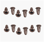 1966 - 1974 Nova Door Panel Clips Set, Push-In Plug Style, Plastic, 12 Pieces