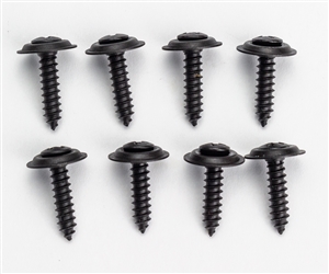 1966 - 1972 Chevelle CUSTOM BLACK Lower Door Panel Screws Set, 8 Pieces