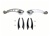 1966 - 1972 Chevelle / Nova Chrome Window Cranks Set, 5 Inch, Pair