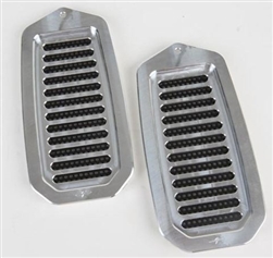 1970 - 1972 Chevelle Door Jamb Air Vent Louvers, Billet Aluminum, Choice of Finish, Pair