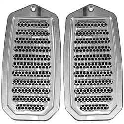 1970 - 1972 Chevelle Custom Billet Aluminum Door Jamb Louver Vents, Choice of Finish