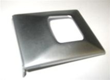 1967 - 1968 DELUXE Seat Belt Buckle Cover, Stainless Steel, Each