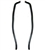 1966 - 1967 Chevelle Door Jamb Windlace Trims, Black Pair