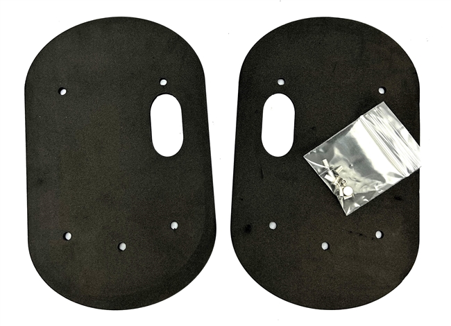 1969 - 1972 Nova Non-Air Kick Panel Door Flapper Seals Set with Rivets