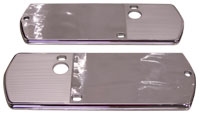 1968 Chevelle Chrome Arm Rest Base Trim Plates, Pair