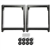 1966 - 1972 Chevelle with Factory Bench Seat to CUSTOM SPORT MOD Bucket Seats Mounting Brackets, Pair