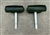 1968 - 1972 BENCH SEAT Headrest Assemblies, Green Pair GM Used
