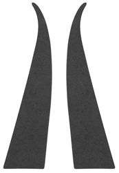 1966 (Early Production) Chevelle Headliner Sail Panel Boards, (Not Covered), Two Door Hardtop, Pair