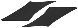 1968 -1969 Chevelle Headliner Sail Panel Set, Correct Ribbed Pattern Material, BLACK Pair