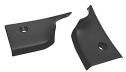1968 - 1972 Chevelle Interior Rear Window Package Tray, Lower Corner Trims, Pair