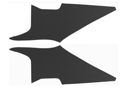 1970 - 1972 Chevelle Headliner Sail Panel Boards, Two Door Hardtop, Perforated Material, BLACK Pair