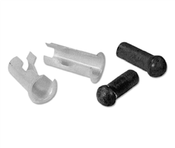 1964 - 1972 Chevelle Sunvisor Tips and Bushings Set, 4 Pieces
