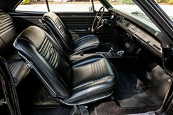 1967 Chevelle Interior Kit, Coupe Black with Front Bucket Seats Set