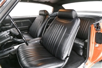 1971 - 1972 Chevelle Interior Kit, 2 Door Hardtop Coupe, Black for Front Bucket Seats