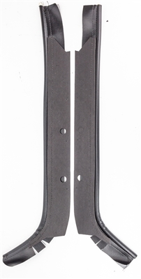 1968 - 1969 Chevelle Door Jamb Windlace Trims, OE Style, HARDTOP COUPE, Pair