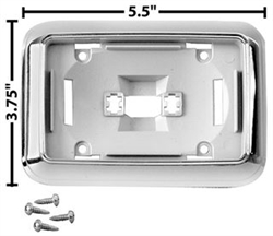 1968 - 1970 Chevelle Center Roof Dome Light Lens Bezel