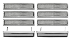 1967 Chevelle Door Panel Emblems, Set of 8