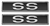 1970 - 1972 Chevelle SS Door Panel Emblems, Pair
